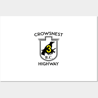 Crowsnest Highway British Columbia Canada 3 Crows Nest BC Posters and Art